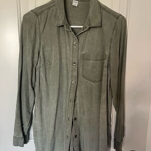 Old Navy Sage Green Button Down Shirt
